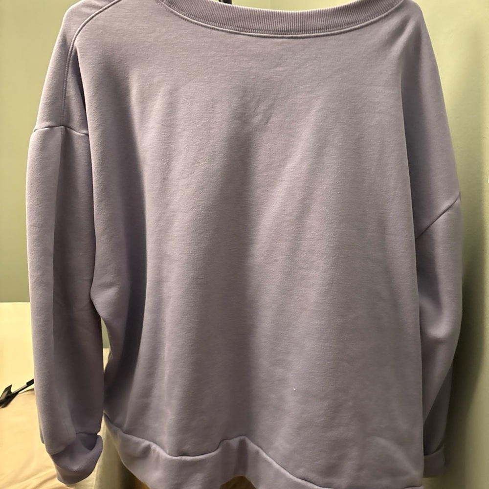 Athleta Soft Purple Sweatshirt 1X - Picture 3 of 3